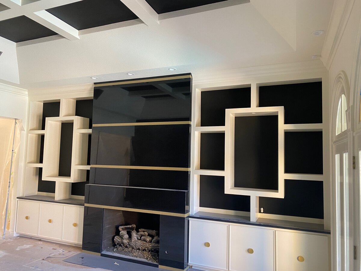 Black and White Built Ins photo 3