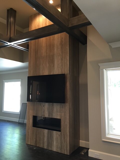 Marble Entry and Fireplace Walls photo 3