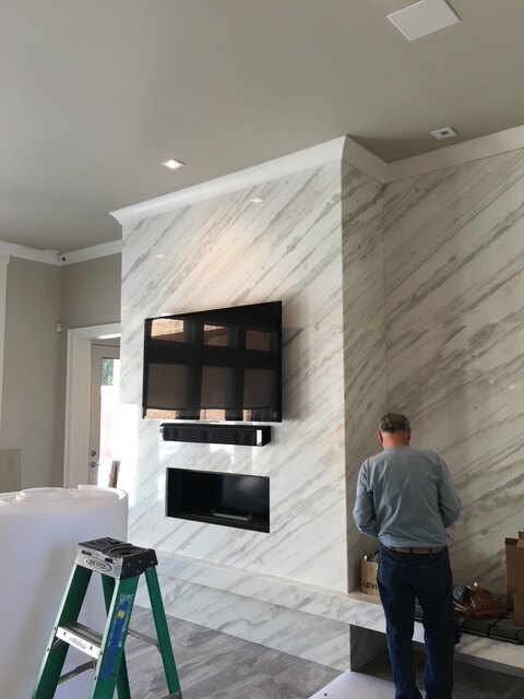 Marble Entry and Fireplace Walls photo 6